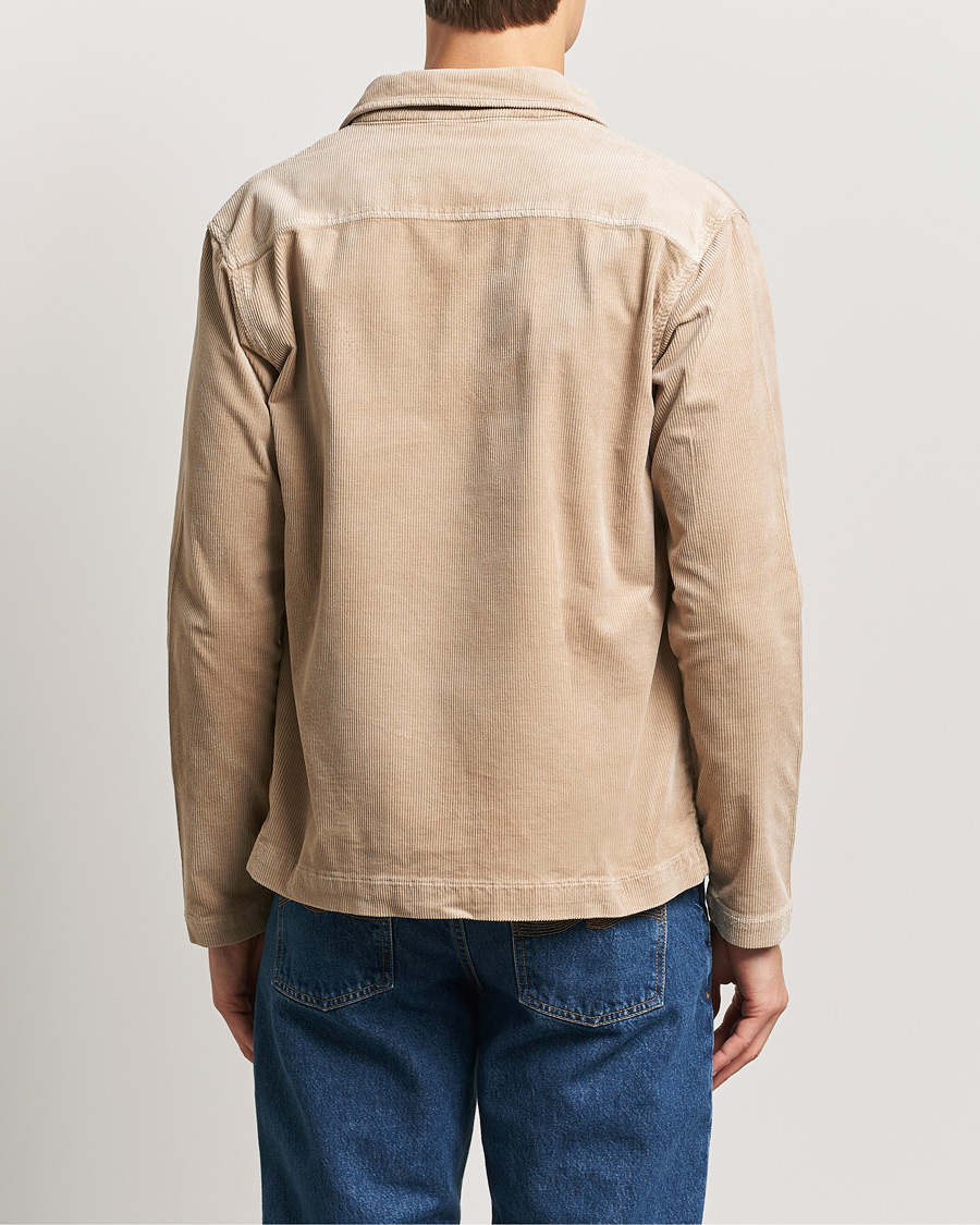 Hombres | Camisas | NN07 | Zander Corduroy Overshirt White Peppar