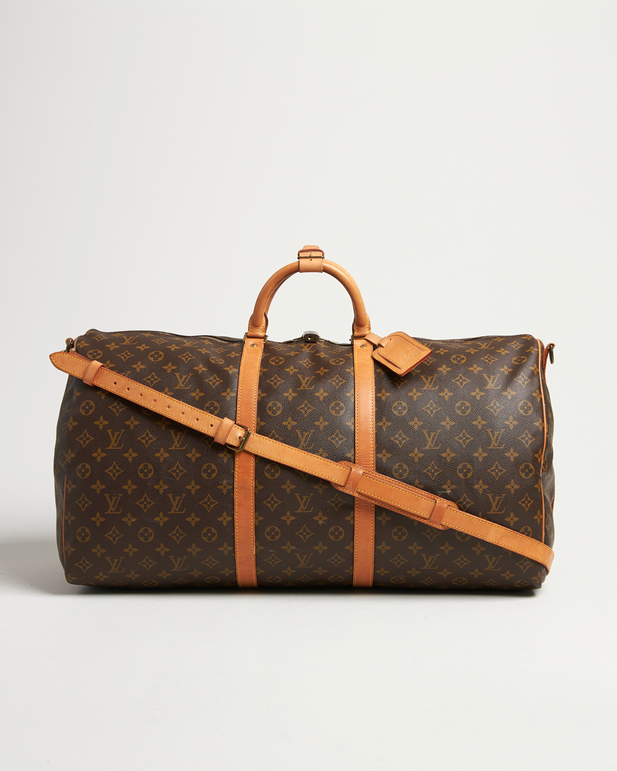 Hombres | Louis Vuitton Pre-Owned Keepall Bandoulière 60 Monogram Silver | Louis Vuitton Pre-Owned | Keepall Bandoulière 60 Monogram Silver