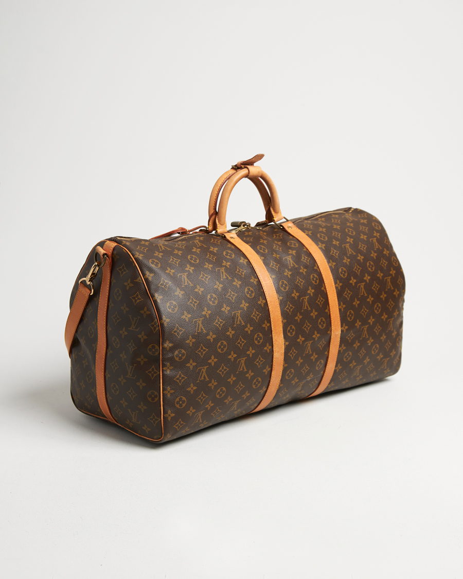 Hombres | Louis Vuitton Pre-Owned Keepall Bandoulière 60 Monogram Silver | Louis Vuitton Pre-Owned | Keepall Bandoulière 60 Monogram Silver