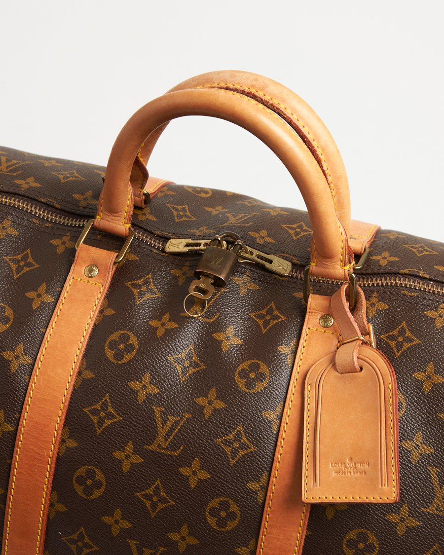 Hombres | Louis Vuitton Pre-Owned Keepall Bandoulière 60 Monogram Silver | Louis Vuitton Pre-Owned | Keepall Bandoulière 60 Monogram Silver