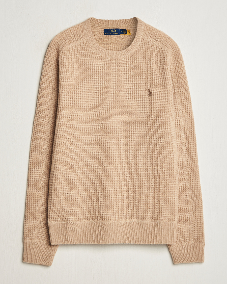 Hombres | Jerséis y prendas de punto | Polo Ralph Lauren | Wool/Alpaca Knitted Sweater Dune Melange