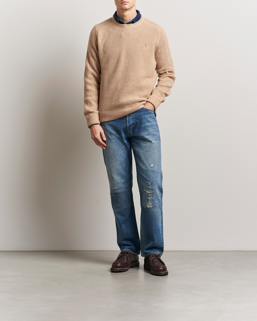 Hombres | Jerséis y prendas de punto | Polo Ralph Lauren | Wool/Alpaca Knitted Sweater Dune Melange