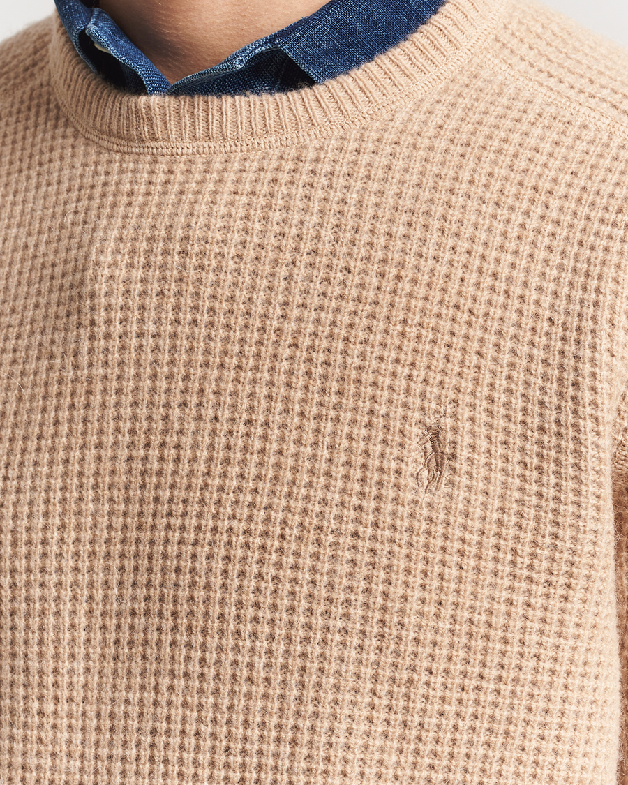 Hombres | Jerséis y prendas de punto | Polo Ralph Lauren | Wool/Alpaca Knitted Sweater Dune Melange