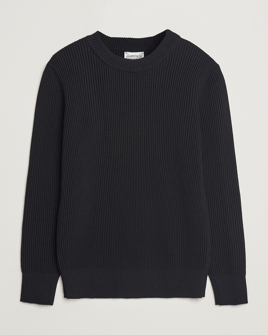 Hombres | Jerséis y prendas de punto | S.N.S. Herning | Fender Wool Crew Neck Black