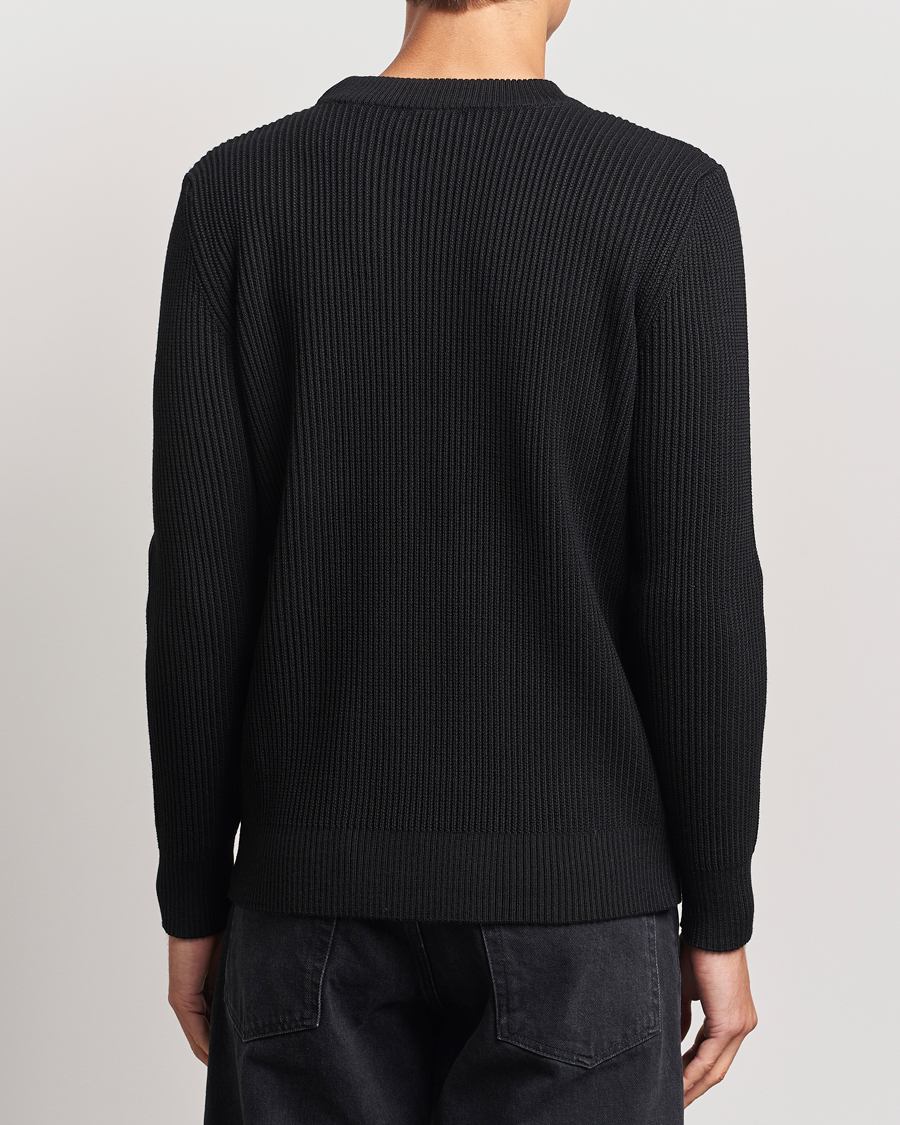 Hombres | Jerséis y prendas de punto | S.N.S. Herning | Fender Wool Crew Neck Black