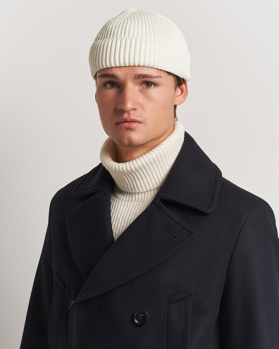 Hombres | S.N.S. Herning Fender Merino Wool Hat Natural White | S.N.S. Herning | Fender Merino Wool Hat Natural White