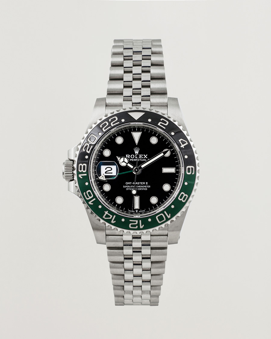 Hombres | Rolex Pre-Owned GMT-Master II Sprite 126720VTNR Silver | Rolex Pre-Owned | GMT-Master II Sprite 126720VTNR Silver