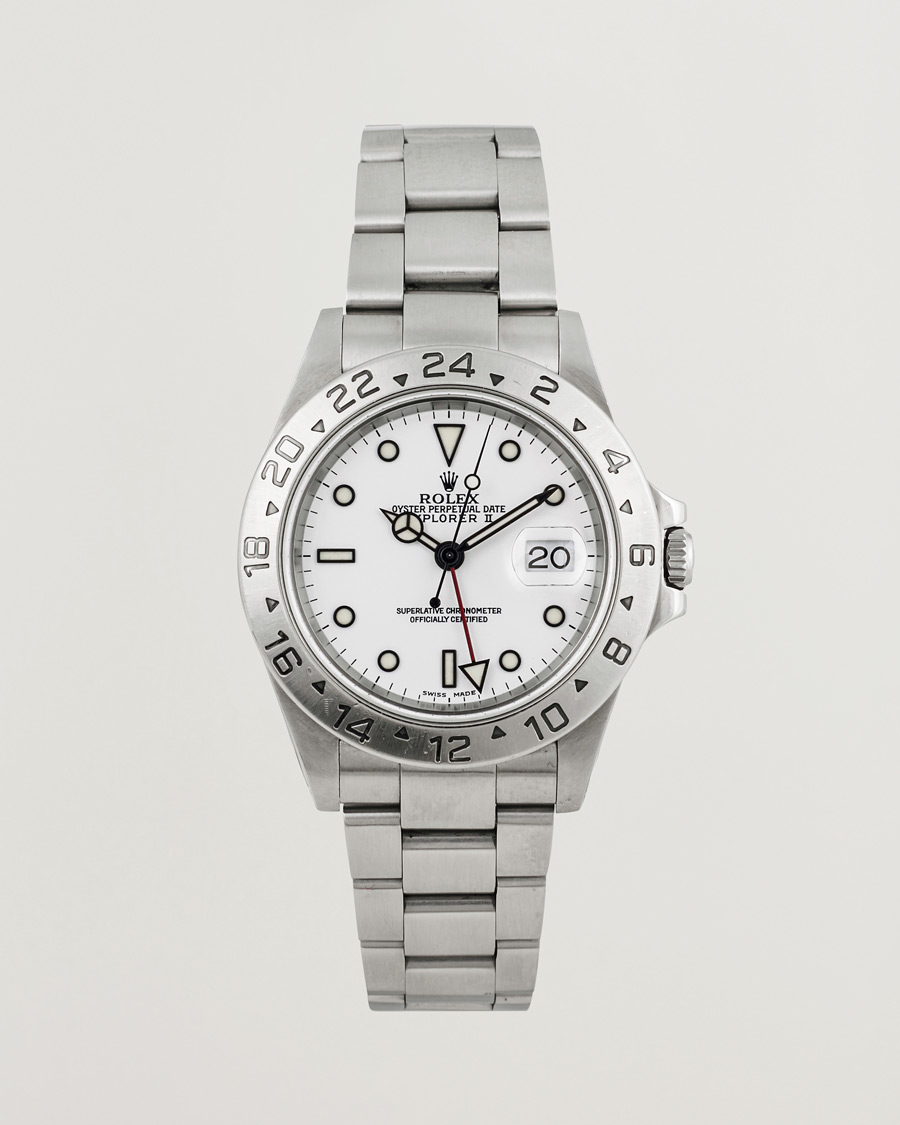 Hombres | Rolex Pre-Owned Explorer II 16570 Silver | Rolex Pre-Owned | Explorer II 16570 Silver