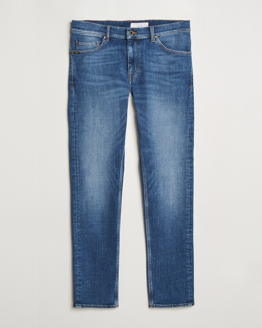 Hombres | Vaqueros | Tiger of Sweden | Evolve Stretch Cotton Jeans Medium Blue