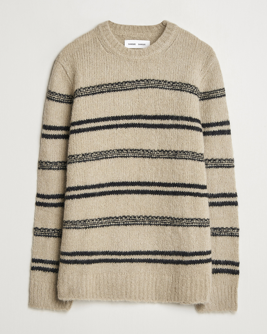 Hombres | Jerséis y prendas de punto | Samsøe Samsøe | Arin Alpaca Striped Sweater Seneca Rock