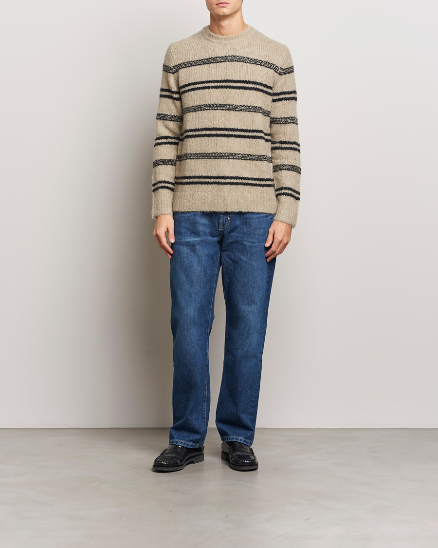 Hombres | Jerséis y prendas de punto | Samsøe Samsøe | Arin Alpaca Striped Sweater Seneca Rock