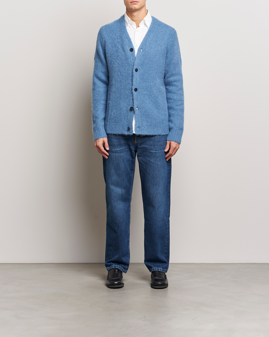 Hombres | Jerséis y prendas de punto | Samsøe Samsøe | Arin Alpaca Cardigan Coronet Blue