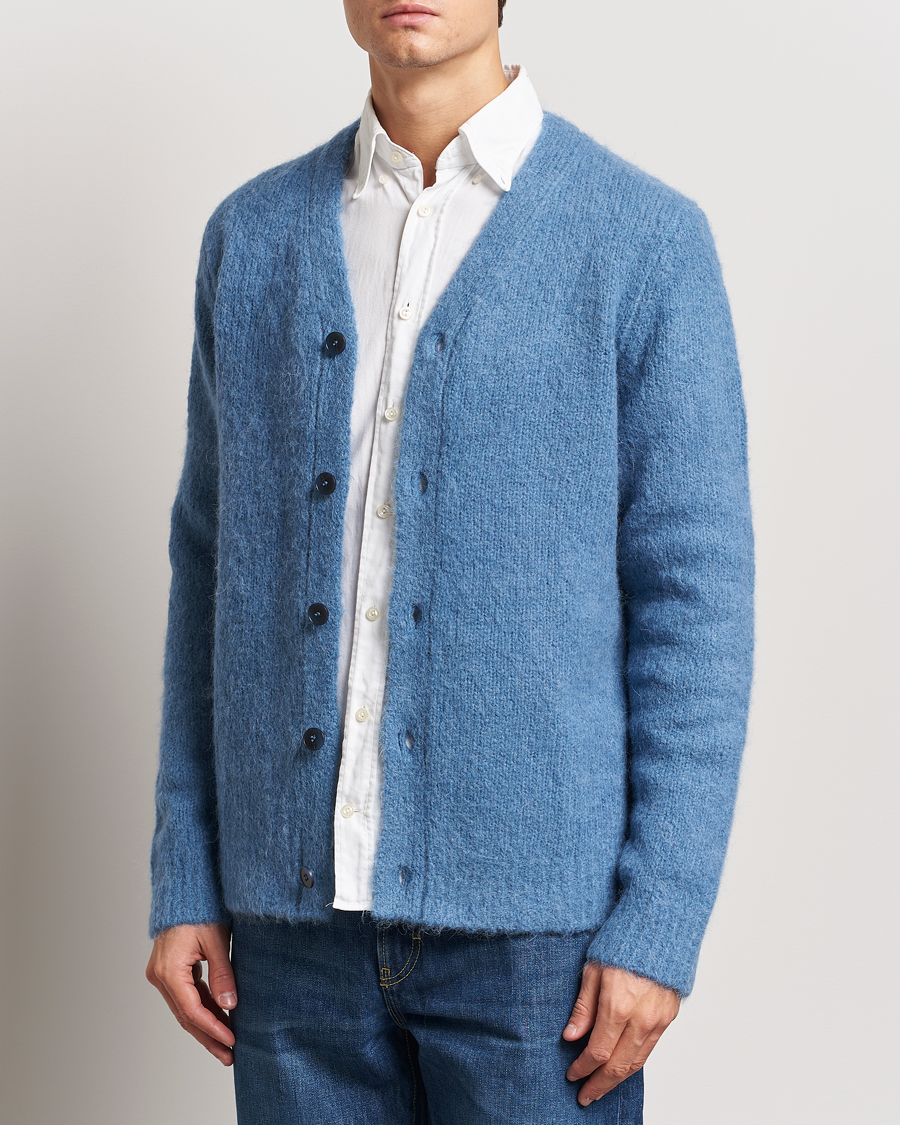 Hombres | Jerséis y prendas de punto | Samsøe Samsøe | Arin Alpaca Cardigan Coronet Blue