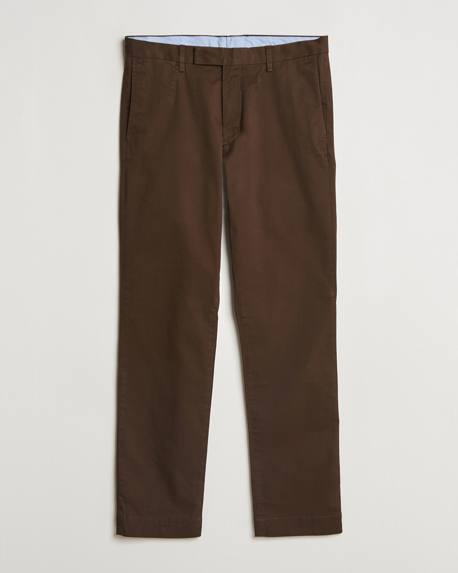 Hombres | Pantalones | Polo Ralph Lauren | Slim Fit Stretch Chinos Dark Brown