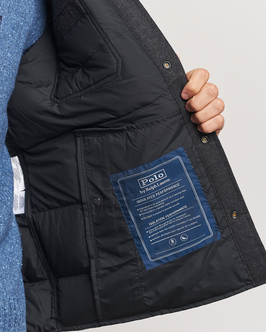 Hombres | Abrigos y chaquetas | Polo Ralph Lauren | Lewis Quilted Insulated Shirt Jacket Dark Charcoal