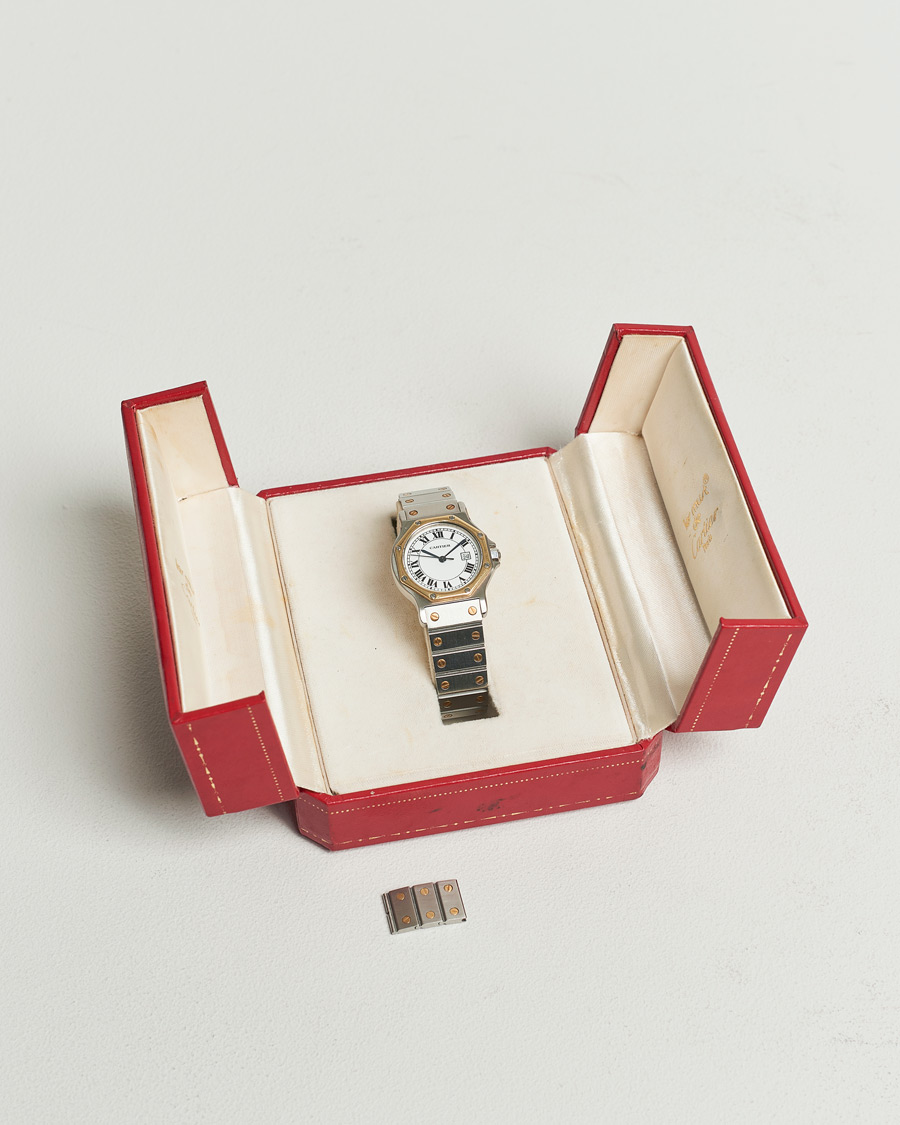 Hombres | Cartier Pre-Owned Santos Octagon Silver | Cartier Pre-Owned | Santos Octagon Silver