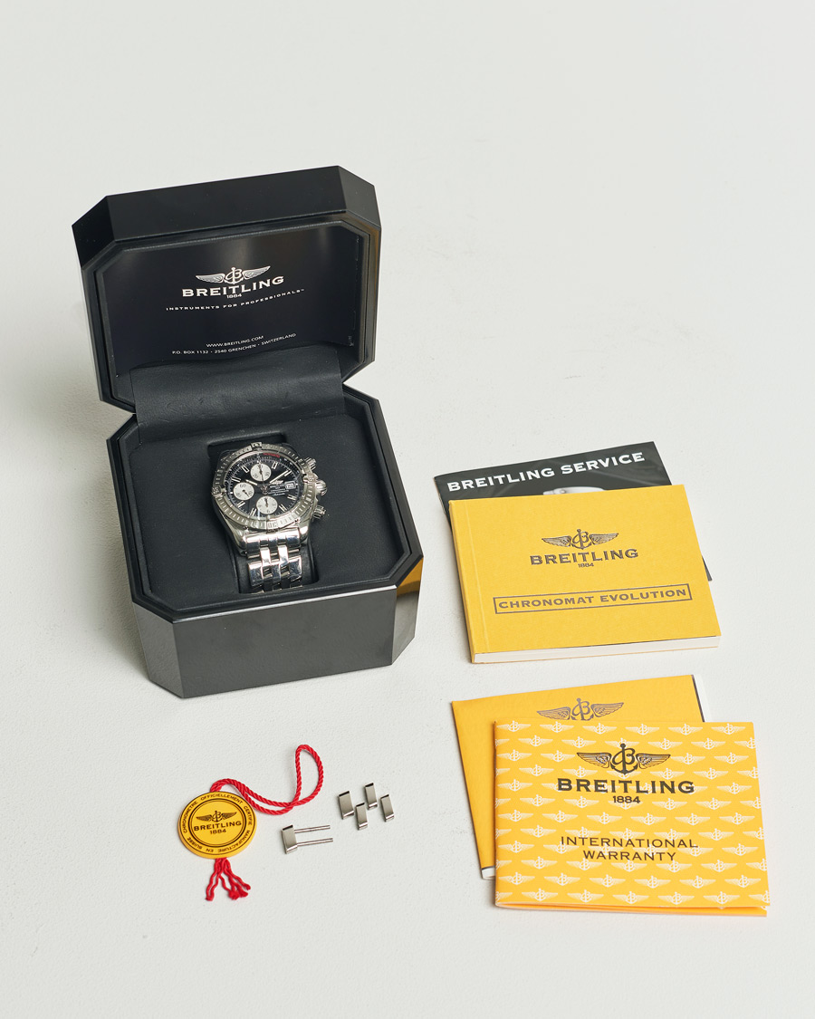 Hombres | Breitling Pre-Owned Chronomat Evolution Silver | Breitling Pre-Owned | Chronomat Evolution Silver