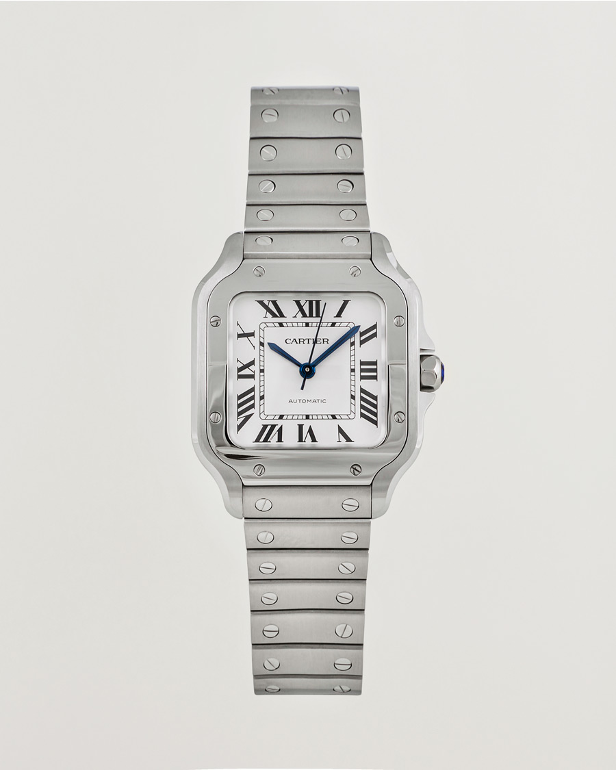Hombres | Cartier Pre-Owned Santos De Cartier WSSA0029 Silver | Cartier Pre-Owned | Santos De Cartier WSSA0029 Silver