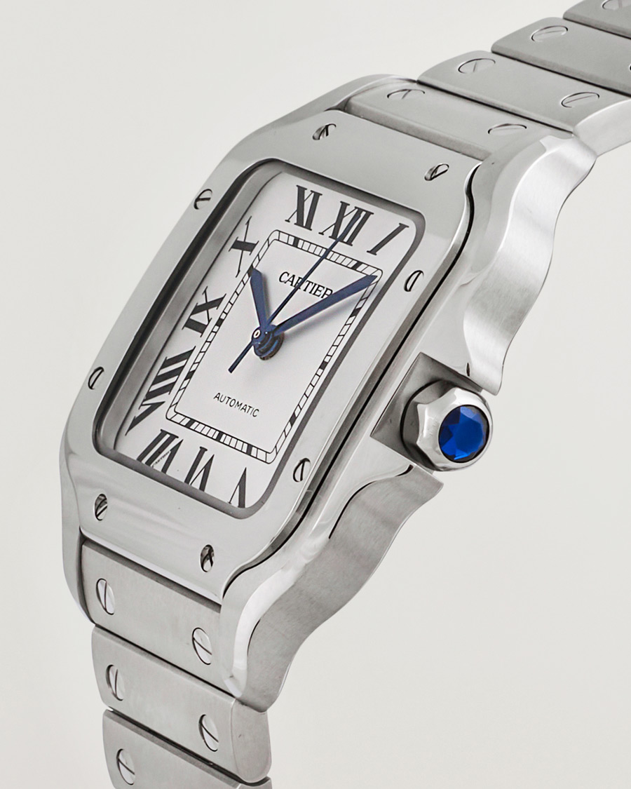 Hombres | Cartier Pre-Owned Santos De Cartier WSSA0029 Silver | Cartier Pre-Owned | Santos De Cartier WSSA0029 Silver
