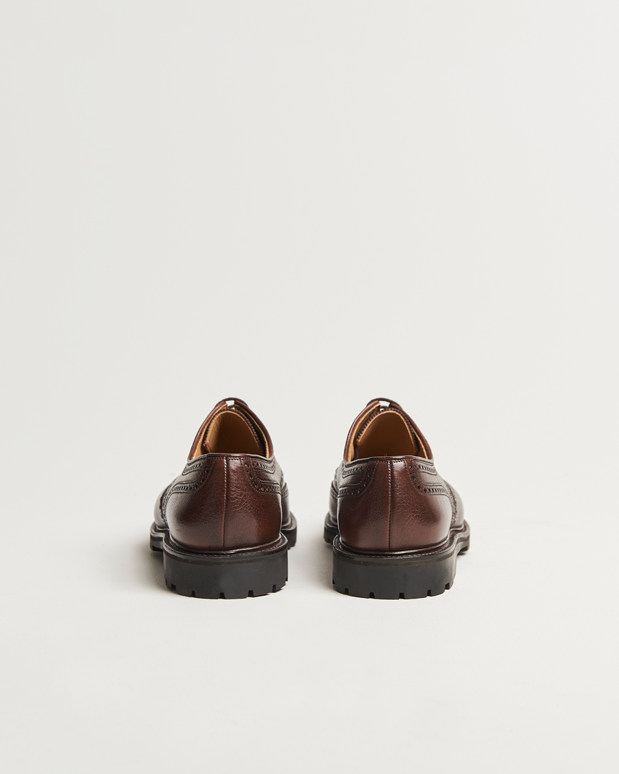 Hombres | Crockett & Jones Pembroke Milled Grain Vibram Dark Brown | Crockett & Jones | Pembroke Milled Grain Vibram Dark Brown