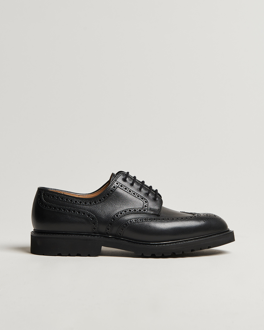 Hombres | Crockett & Jones Pembroke Milled Grain Vibram Vi-Lite Black | Crockett & Jones | Pembroke Milled Grain Vibram Vi-Lite Black
