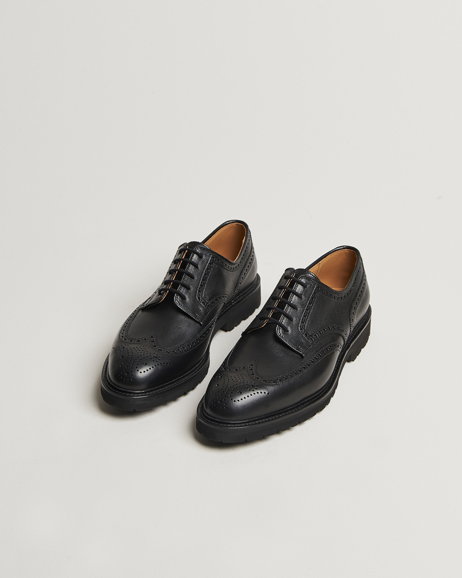 Hombres | Crockett & Jones Pembroke Milled Grain Vibram Vi-Lite Black | Crockett & Jones | Pembroke Milled Grain Vibram Vi-Lite Black