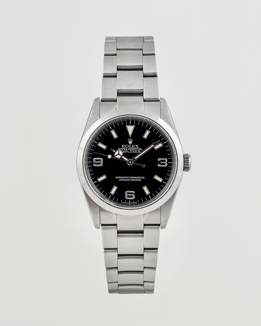 Hombres | Rolex Pre-Owned Explorer 114270 Silver | Rolex Pre-Owned | Explorer 114270 Silver