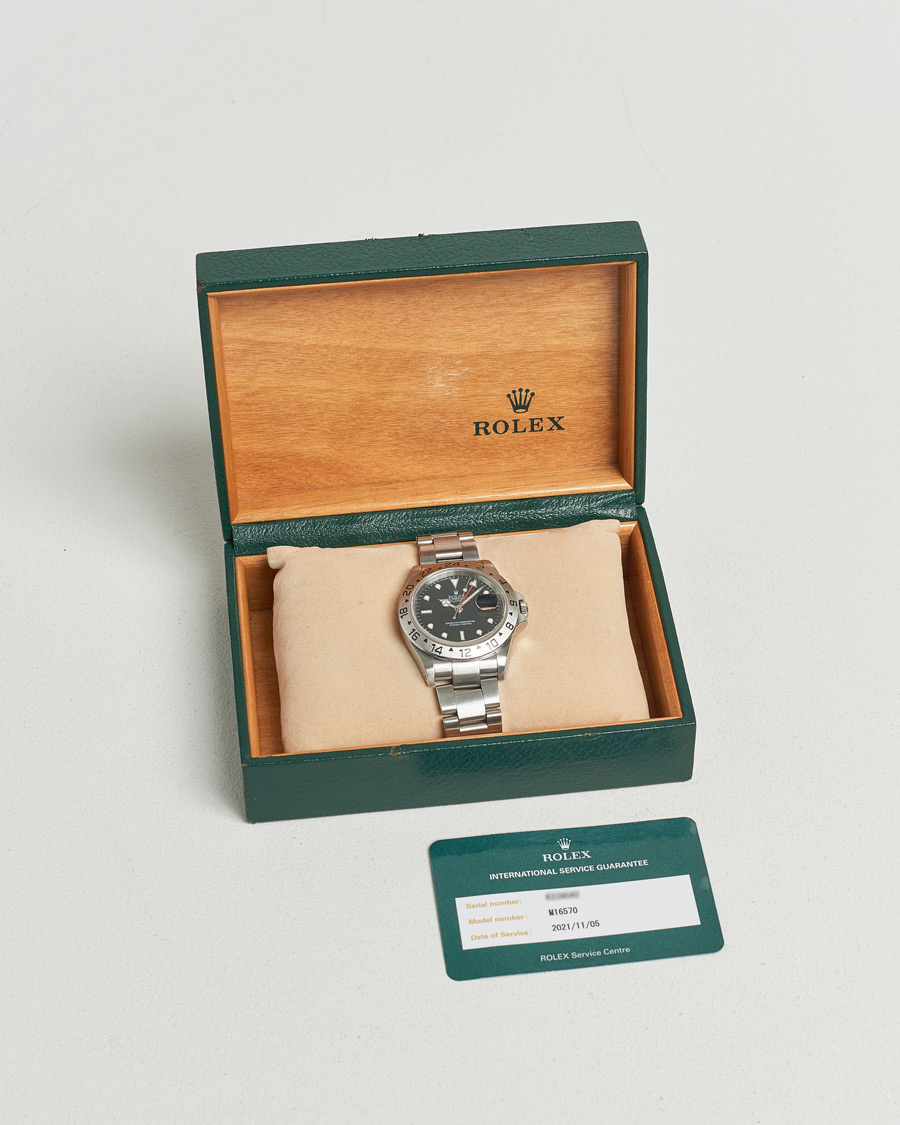 Hombres | Rolex Pre-Owned Explorer II 16570 Silver | Rolex Pre-Owned | Explorer II 16570 Silver