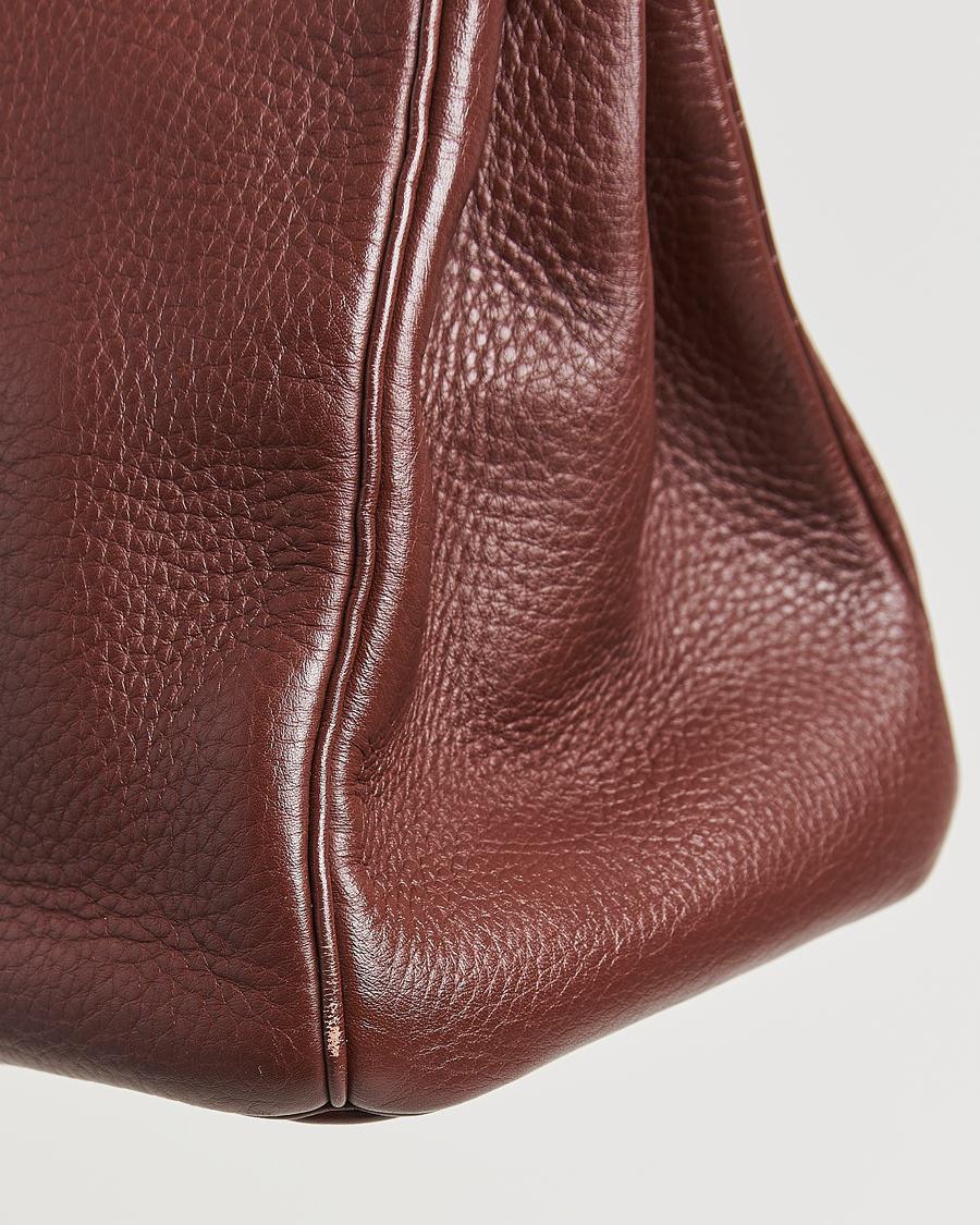 Hombres | Hermès Pre-Owned Birkin 35 Taurillon Clemence Handbag Havana | Hermès Pre-Owned | Birkin 35 Taurillon Clemence Handbag Havana