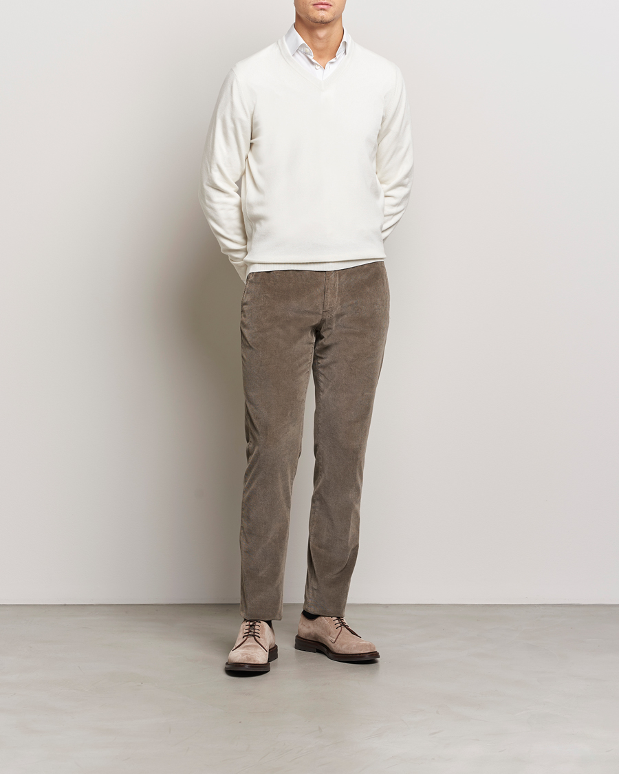 Hombres | Jerséis y prendas de punto | Brunello Cucinelli | 2 Ply Cashmere V-Neck Panama