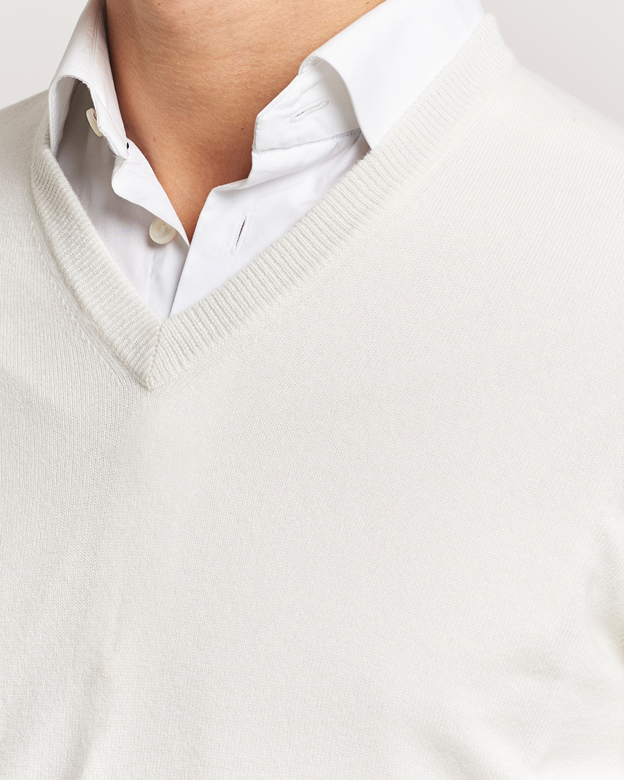 Hombres | Jerséis y prendas de punto | Brunello Cucinelli | 2 Ply Cashmere V-Neck Panama