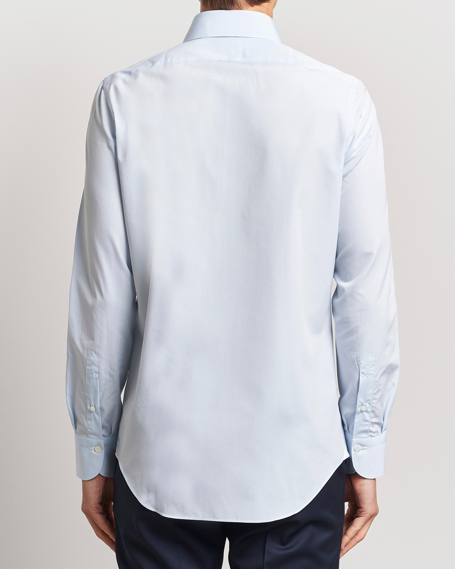 Hombres | Camisas | Finamore Napoli | Milano Slim Fit Classic Shirt Light Blue