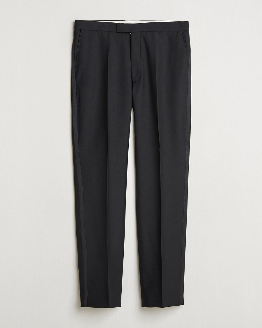 Hombres | Pantalones | Oscar Jacobson | Del Tuxedo Trousers Black