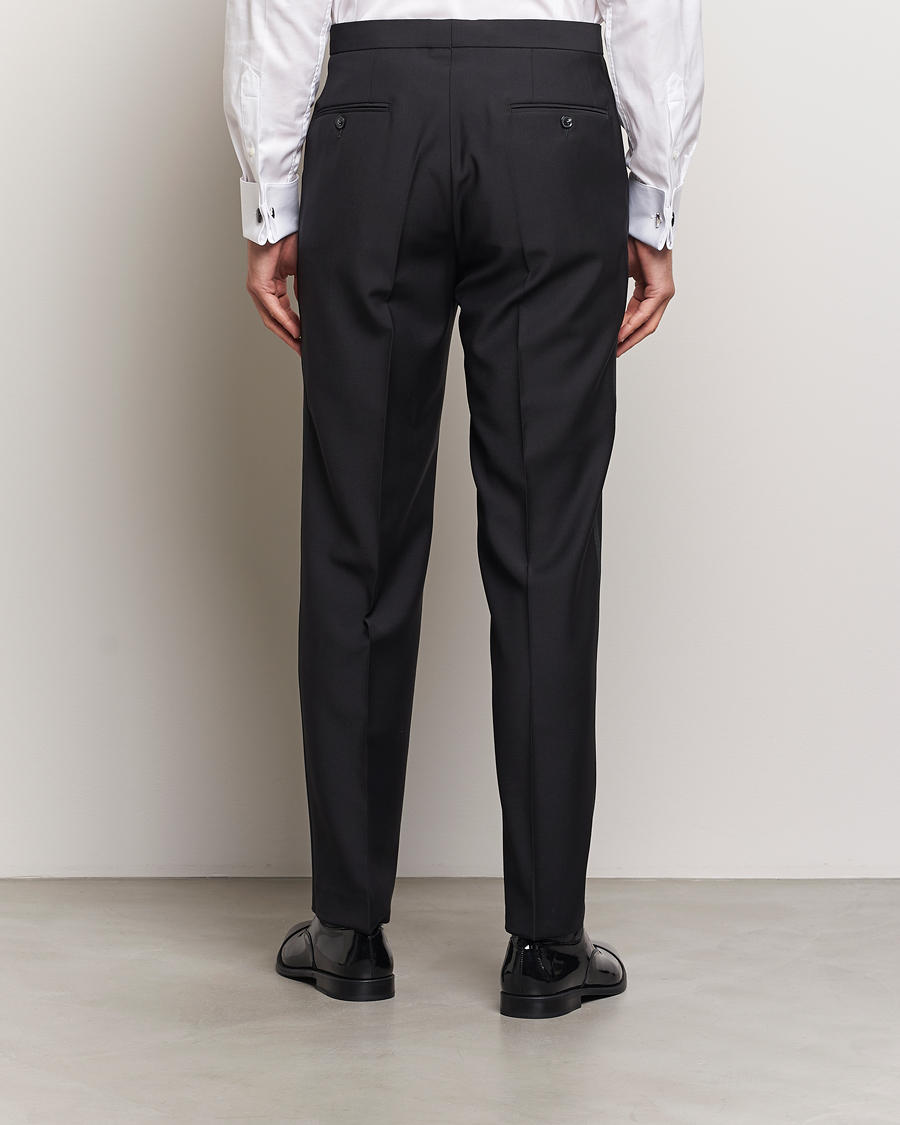 Hombres | Pantalones | Oscar Jacobson | Del Tuxedo Trousers Black