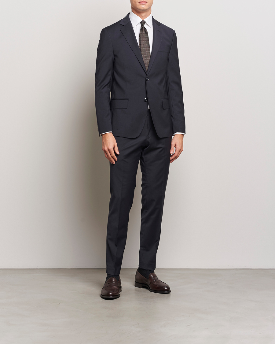 Hombres | Pantalones | Oscar Jacobson | Damien Trousers Navy