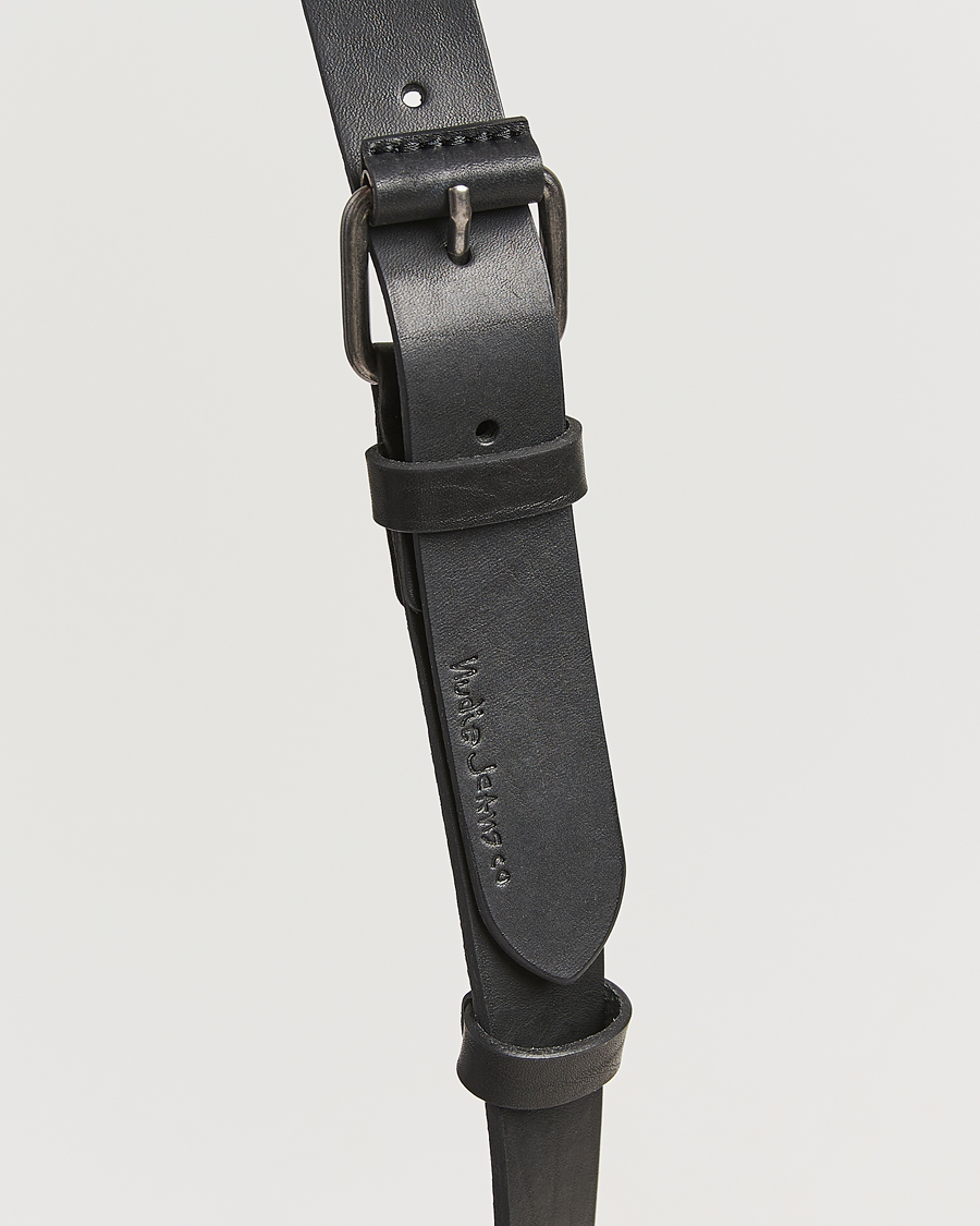 Hombres | Cinturones | Nudie Jeans | Dwayne Leather Belt Black