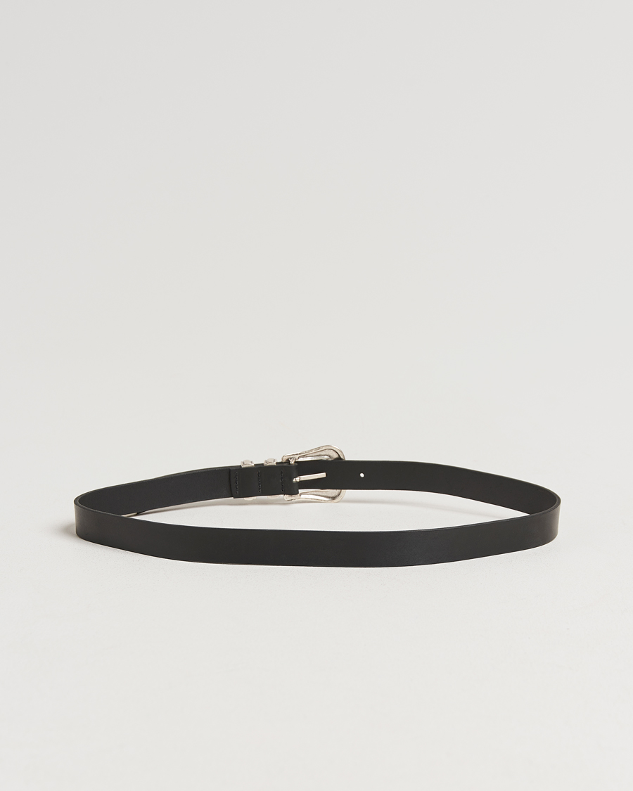 Hombres | Cinturones | Nudie Jeans | Western Silver Belt Black