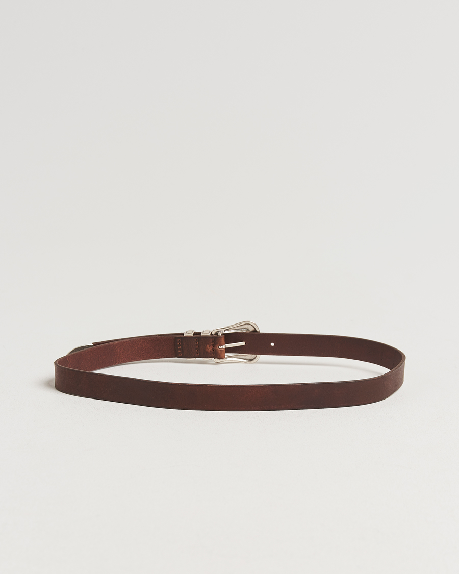Hombres | Cinturones | Nudie Jeans | Western Silver Belt Dark Brown