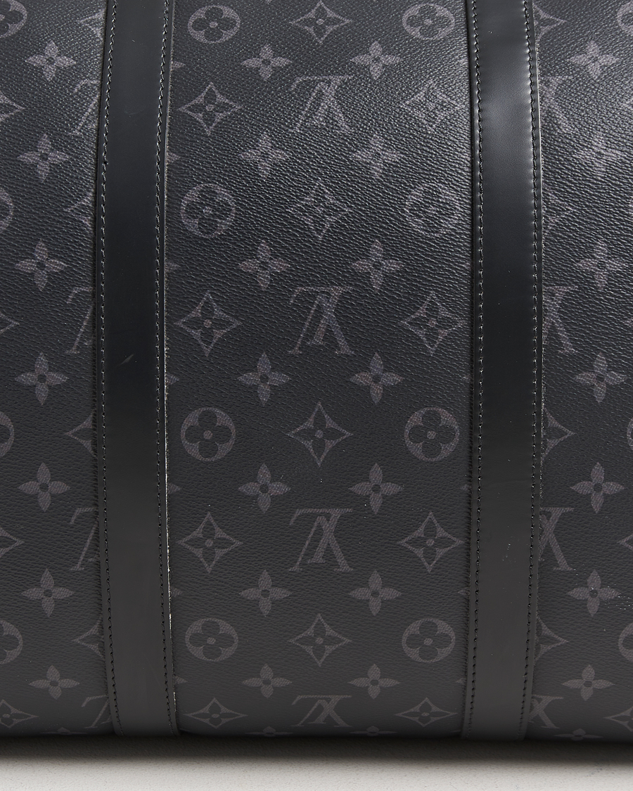 Hombres | Louis Vuitton Pre-Owned Keepall Bandoulière 55 Monogram Eclipse | Louis Vuitton Pre-Owned | Keepall Bandoulière 55 Monogram Eclipse