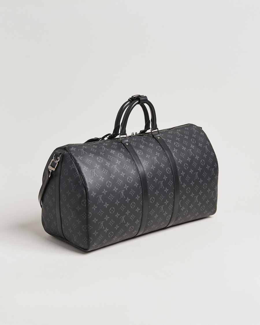 Hombres | Louis Vuitton Pre-Owned Keepall Bandoulière 55 Monogram Eclipse | Louis Vuitton Pre-Owned | Keepall Bandoulière 55 Monogram Eclipse