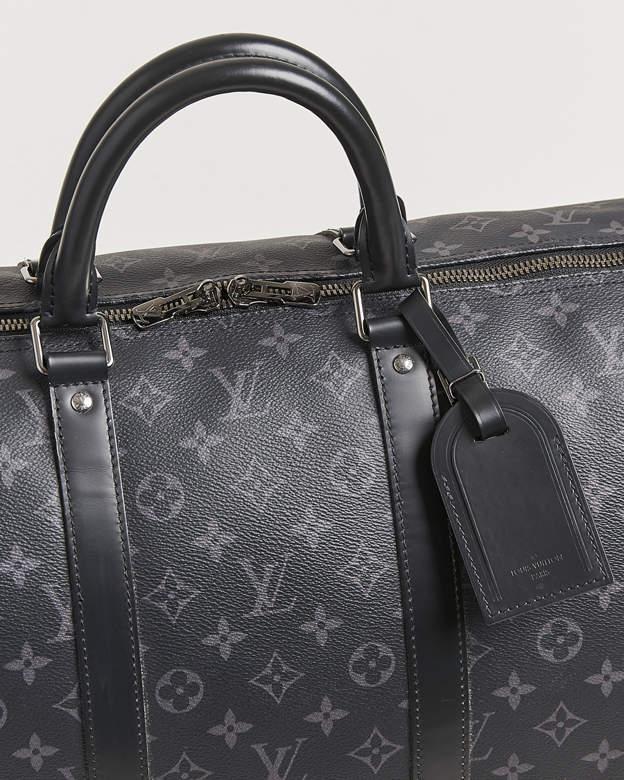 Hombres | Louis Vuitton Pre-Owned Keepall Bandoulière 55 Monogram Eclipse | Louis Vuitton Pre-Owned | Keepall Bandoulière 55 Monogram Eclipse