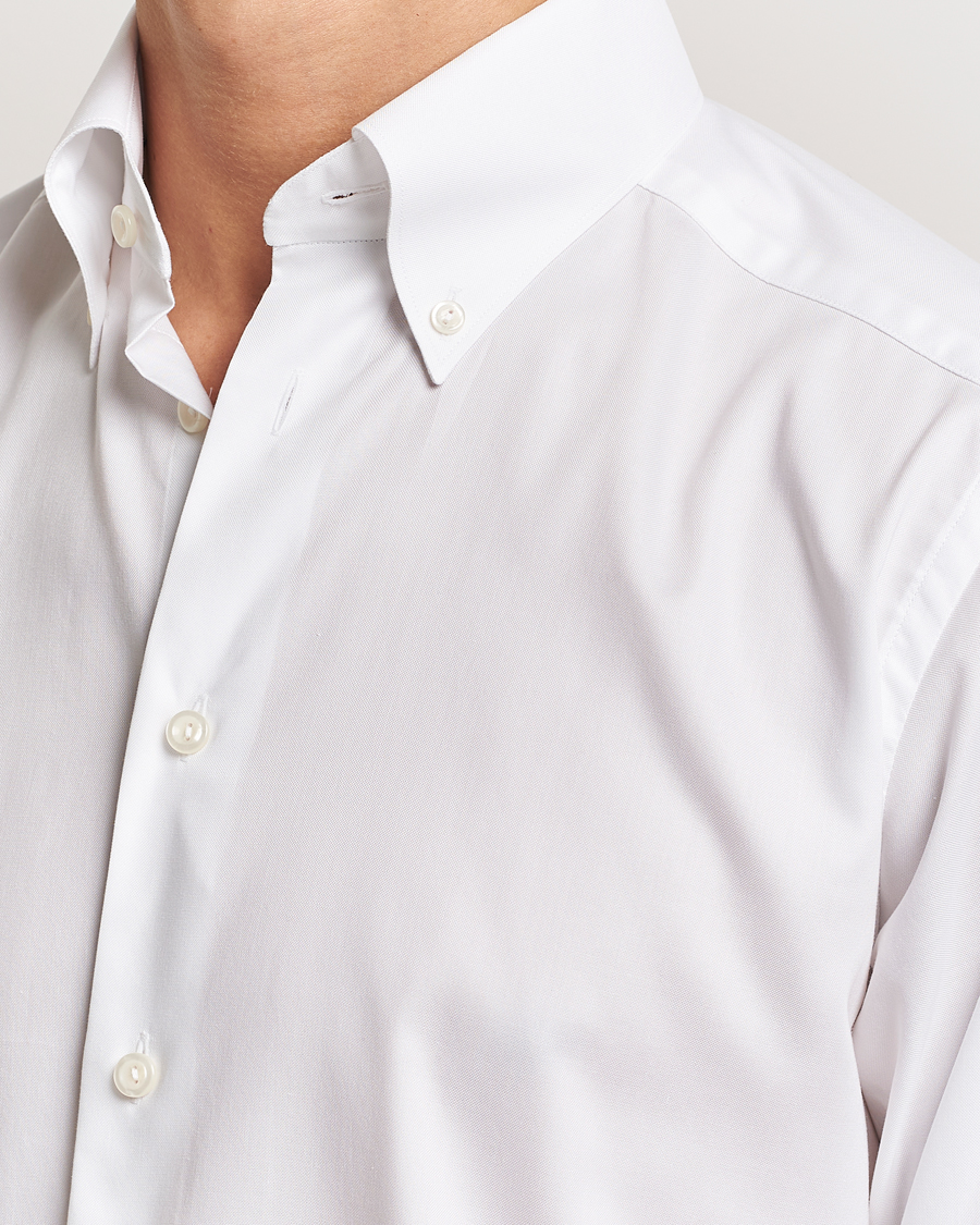 Hombres | Camisas | Eton | Slim Fit Wrinkle Free Oxford Shirt White