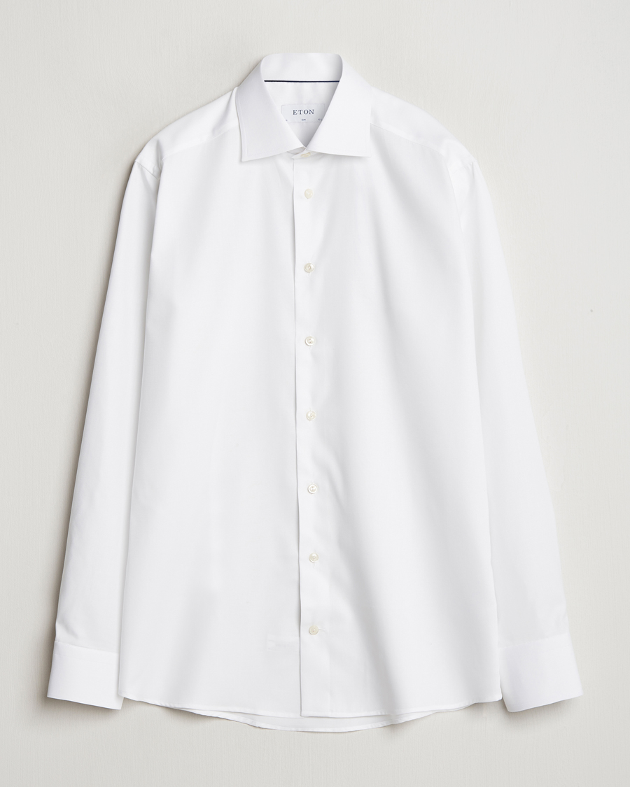 Hombres | Camisas | Eton | Slim Fit Oxford Shirt White