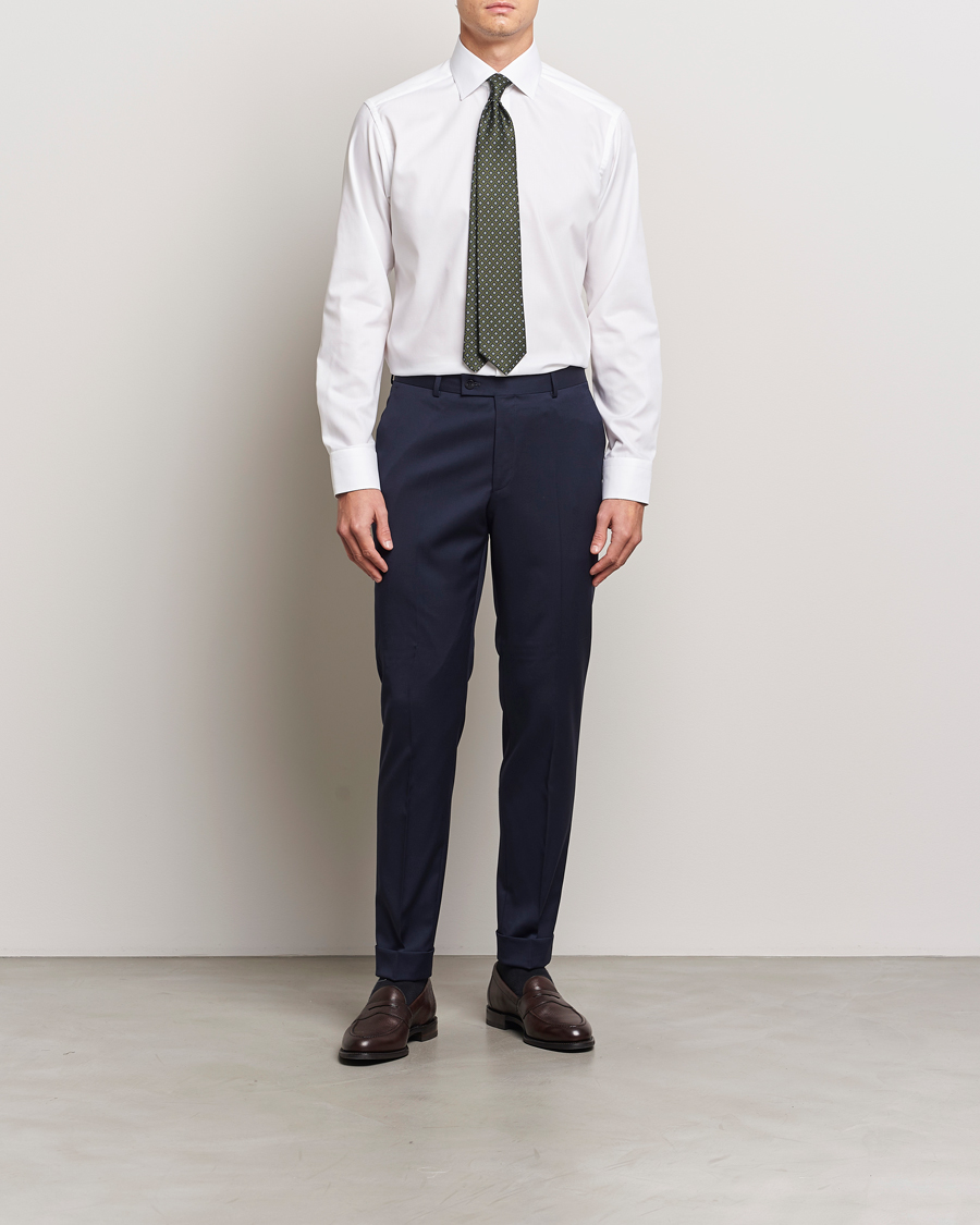 Hombres | Camisas | Eton | Slim Fit Oxford Shirt White