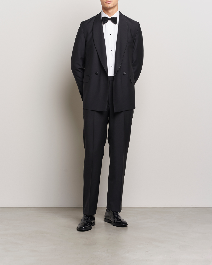 Hombres | Camisas | Eton | Slim Fit Plissé Tuxedo Shirt White