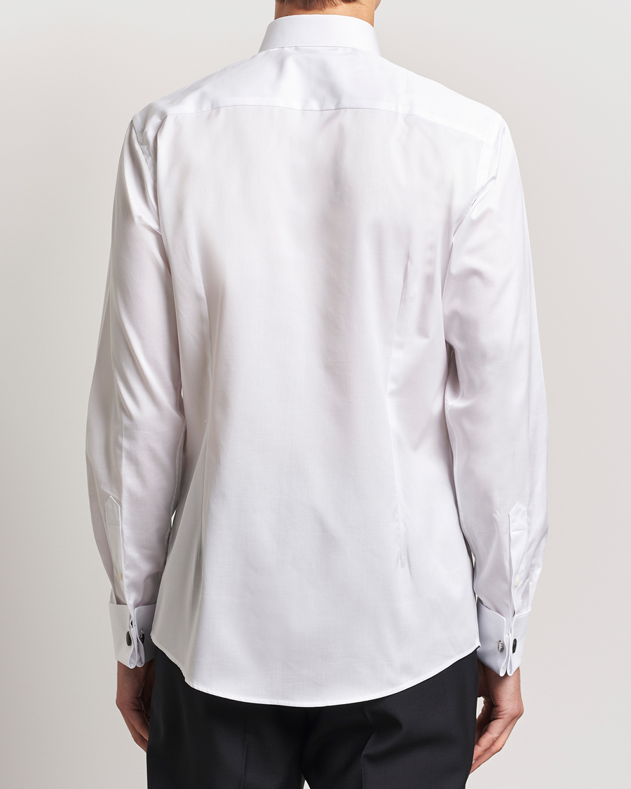 Hombres | Camisas | Eton | Slim Fit Plissé Tuxedo Shirt White