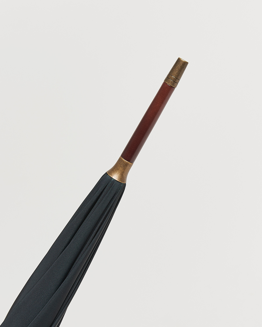 Hombres | Paraguas | Fox Umbrellas | Hardwood Umbrella Black/Green