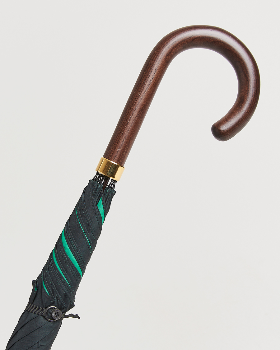 Hombres | Paraguas | Fox Umbrellas | Hardwood Umbrella Black/Green