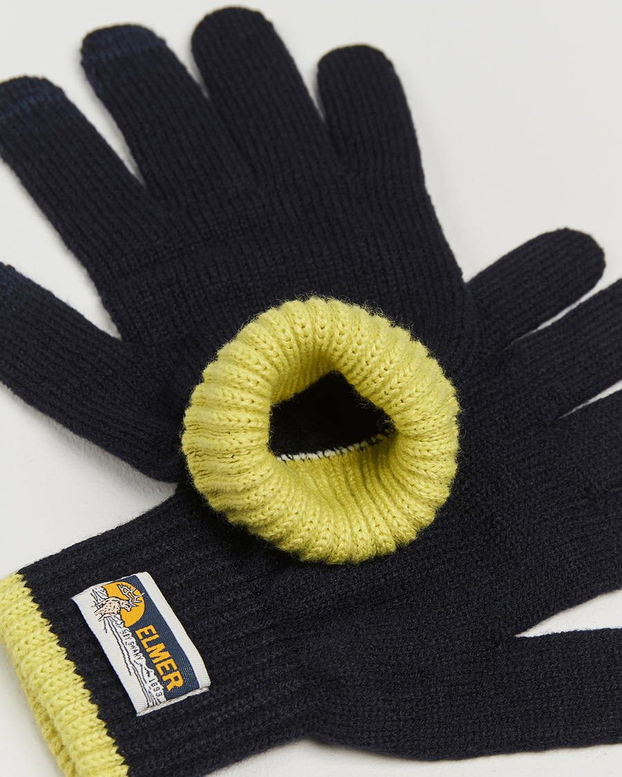 Hombres | Elmer by Swany Knitted Glove Navy | Elmer by Swany | Knitted Glove Navy