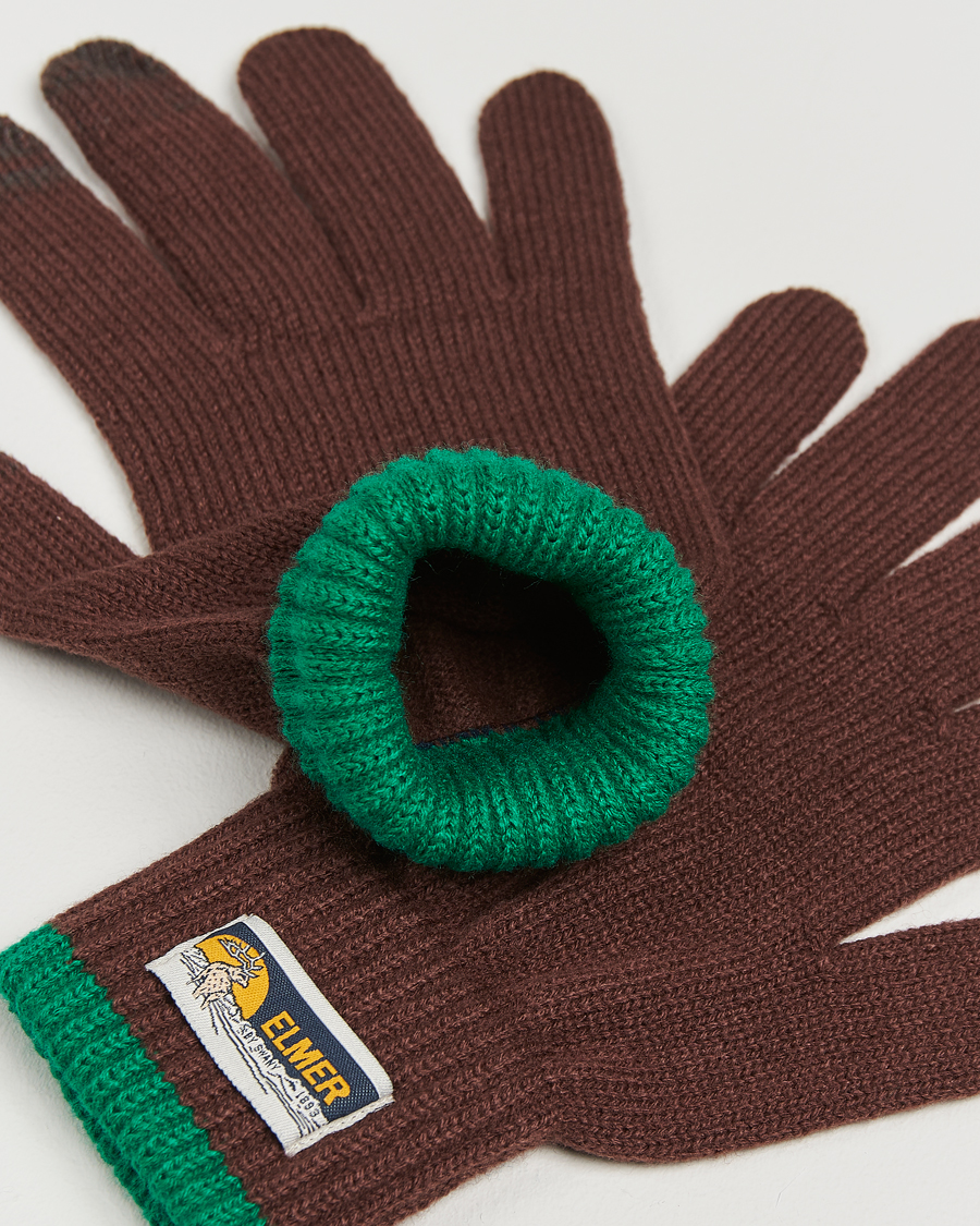 Hombres | Elmer by Swany Knitted Glove Rosewood | Elmer by Swany | Knitted Glove Rosewood